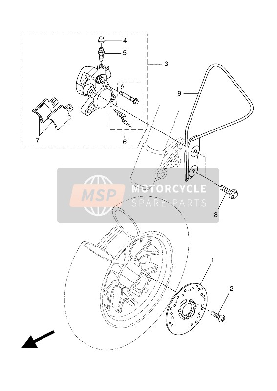 5MEF59190000, Bracket + Pin + Clip(Kit), Yamaha, 0